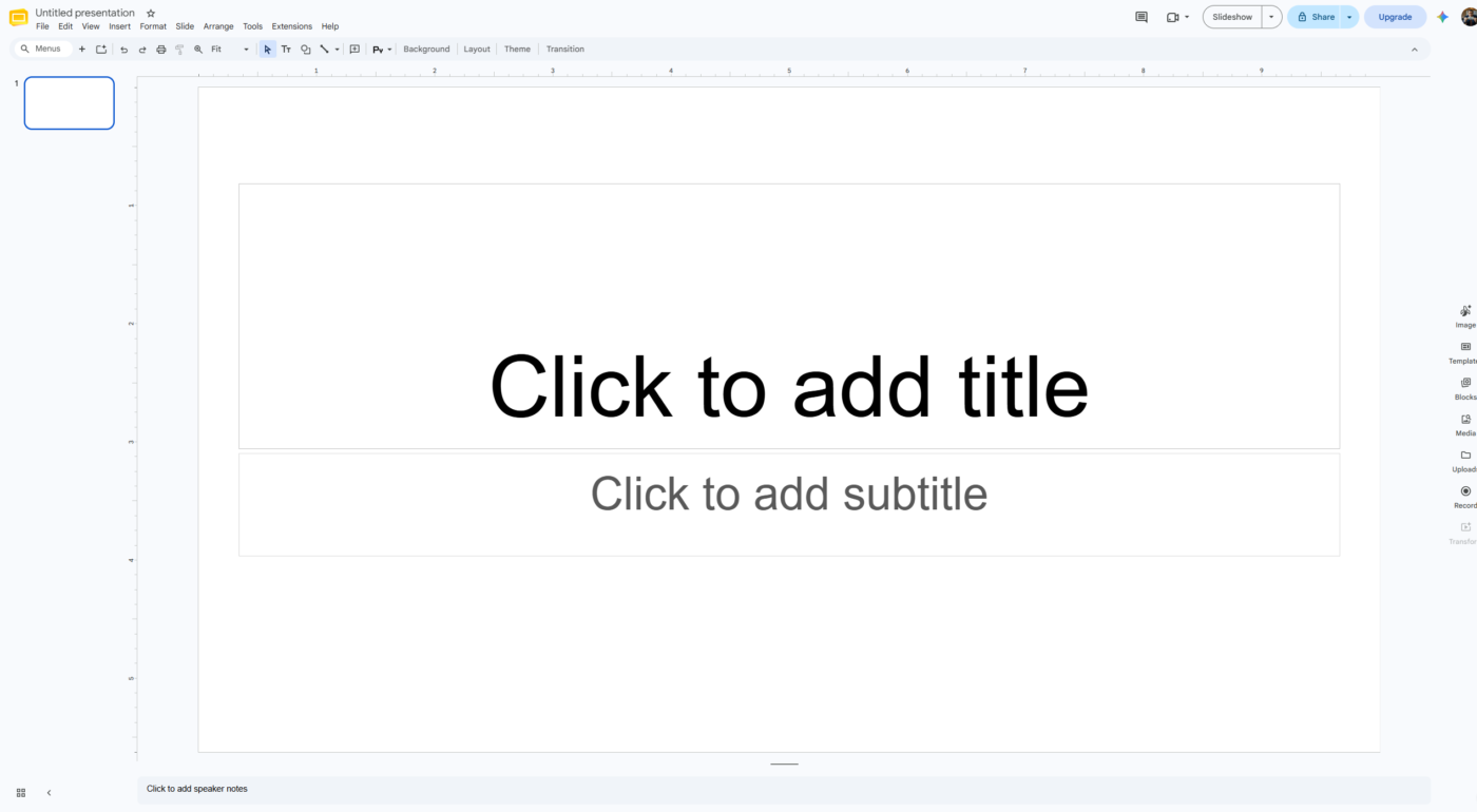 програма для презентацій Google Slides